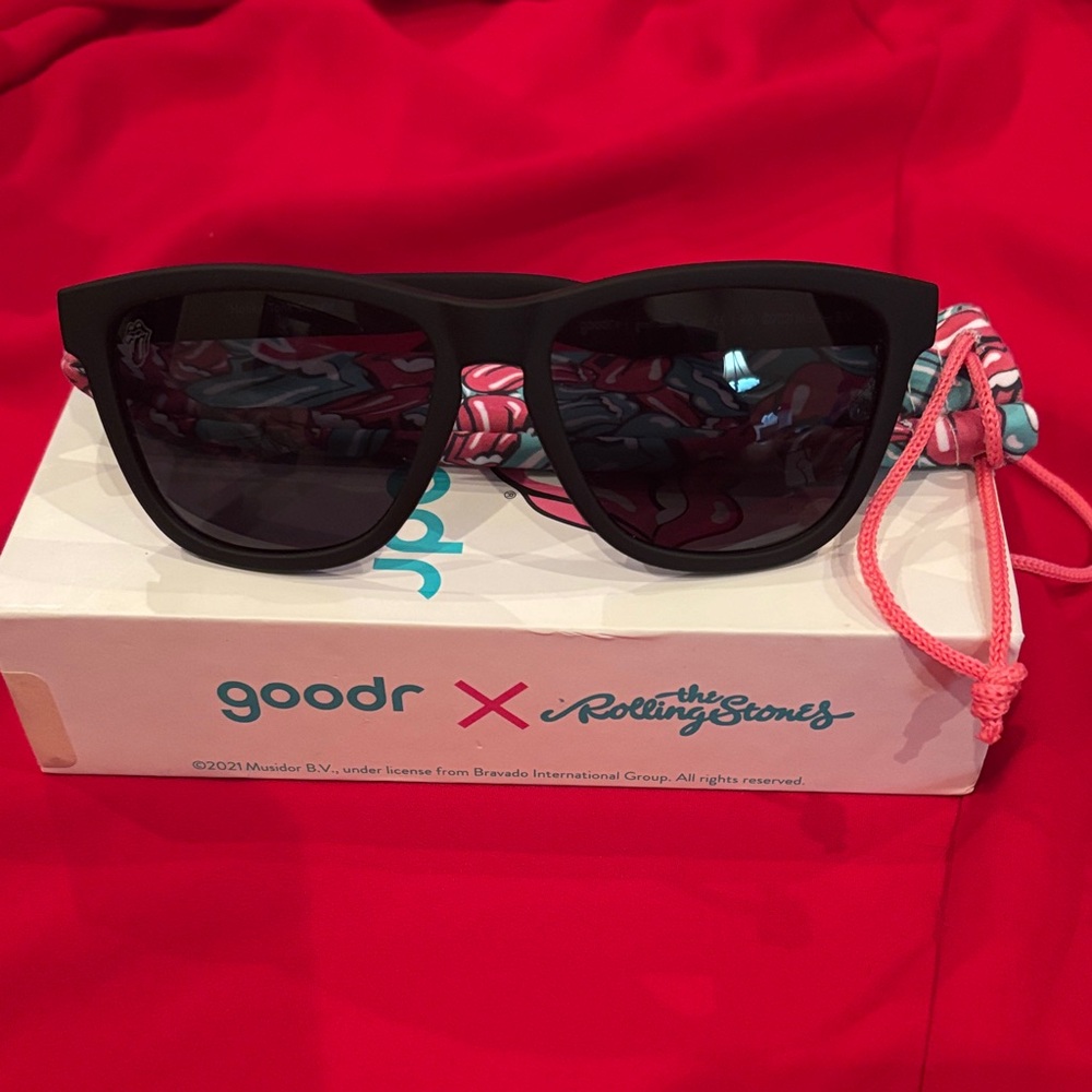 Goodr x The Rolling Stones Black Sunglasses